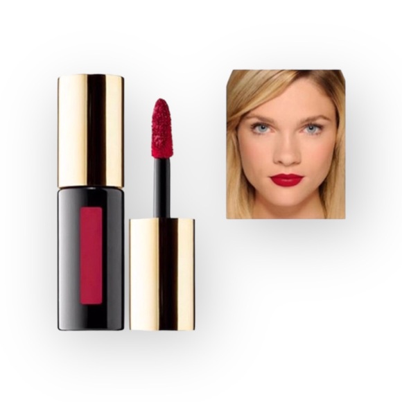 new Yves Saint Laurent 𖦹 Vinyl Cream Lip Stain Rouge Vinyle 401 𖦹 Luxe Travel - Picture 11 of 13